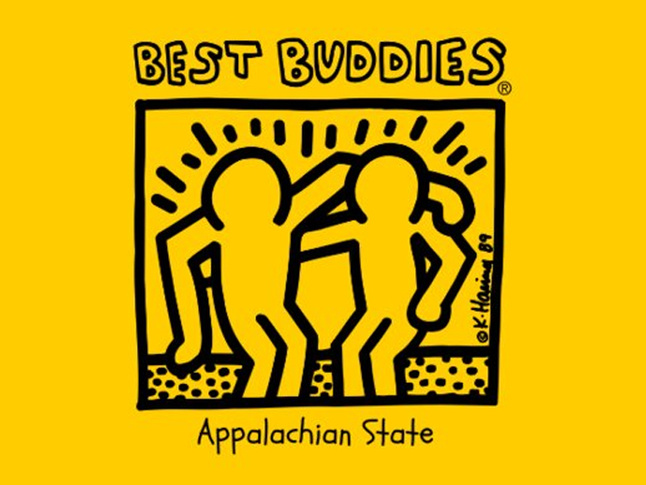 Best Buddies logo on yellow background